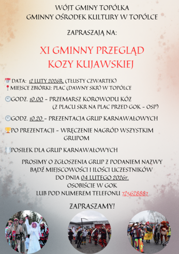 XI GMINNY PRZEGLĄD KOZY KUJAWSKIEJ