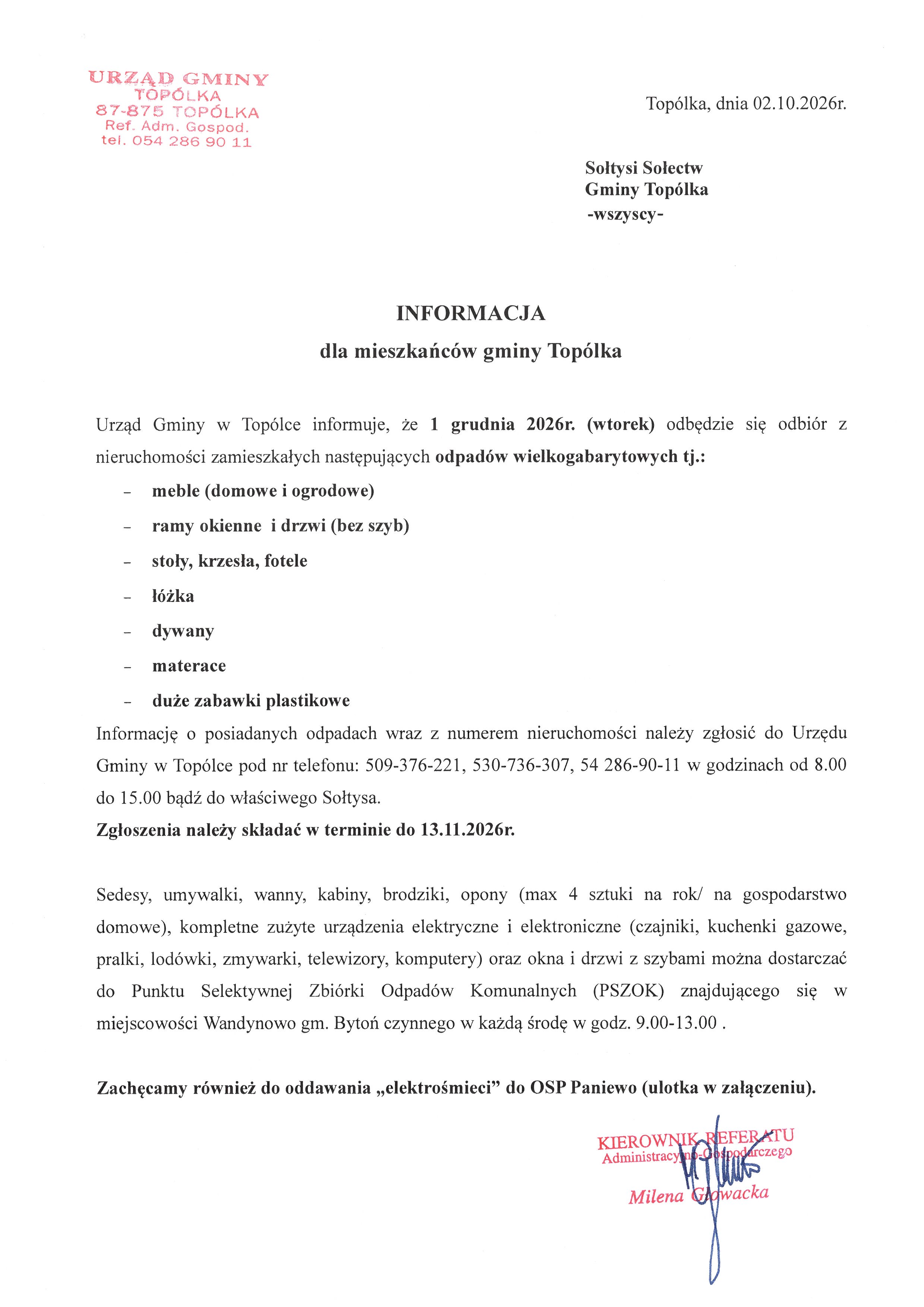 INFORMACJA