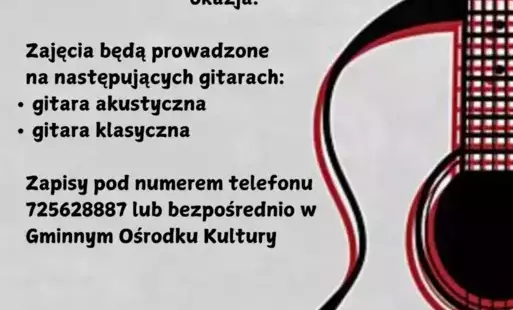 Zdjęcie do Zaproszenie na lekcje gry na gitarze